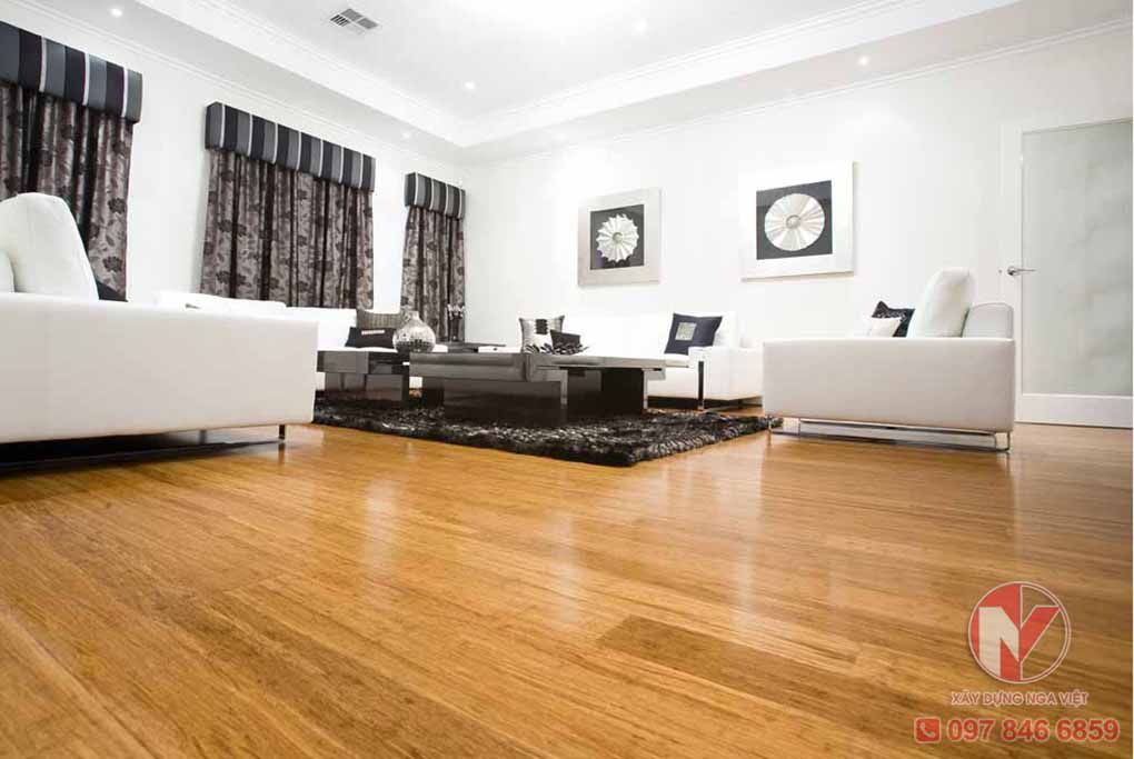 Chọn sàn gỗ đẹp cho phòng khách nhà chung cư