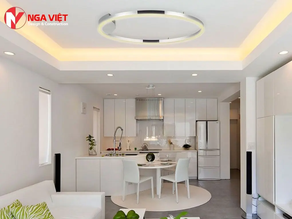 Trần thạch cao chìm phòng khách đẹp Trần thạch cao chìm phòng khách đẹp