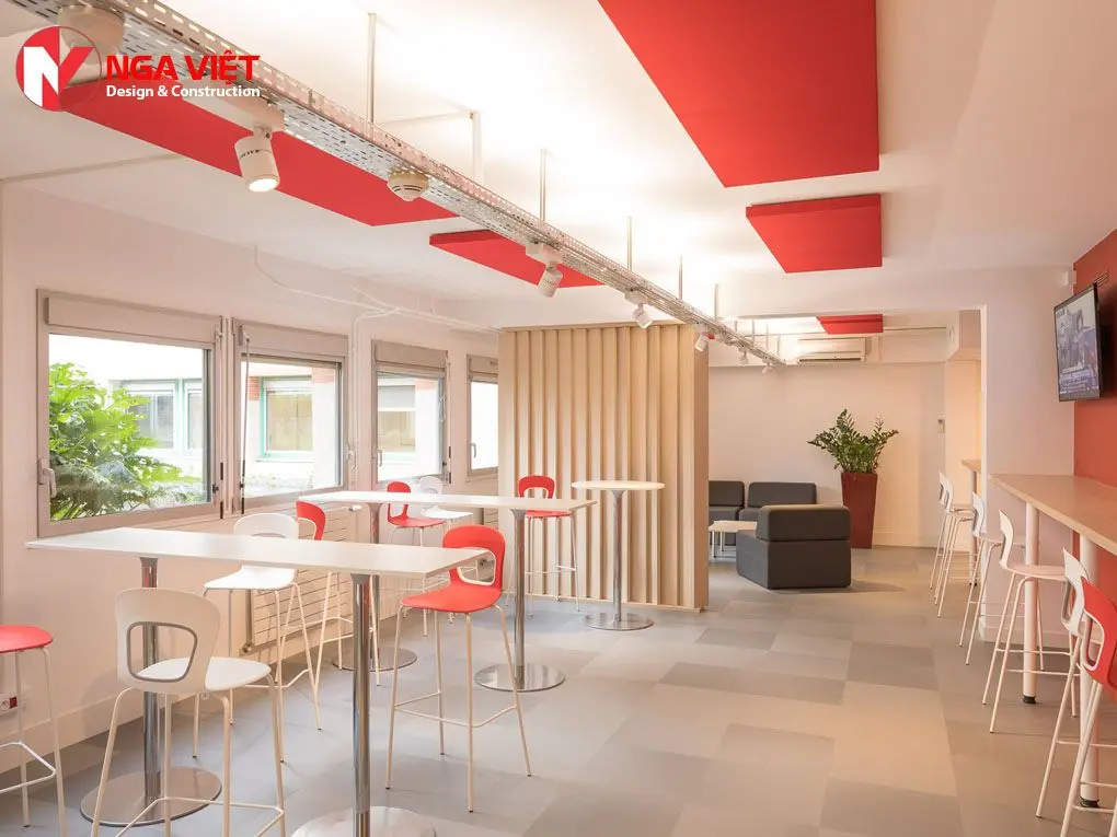 Trang trí trần thạch cao quán cafe đẹp Trang trí trần thạch cao quán cafe đẹp