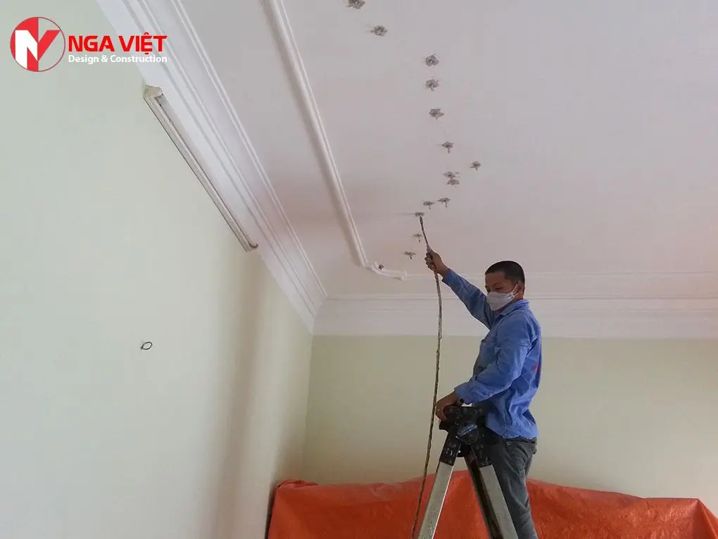 Xử lý trần thạch cao bị nứt Xử lý trần thạch cao bị nứt
