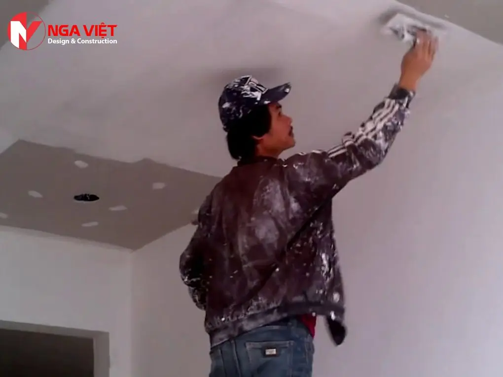 Xử lý trần thạch cao bị thấm Xử lý trần thạch cao bị thấm