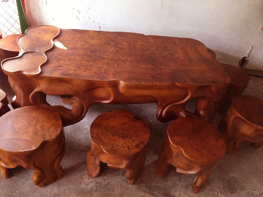 Bộ bàn ghế gốc cây xá xị