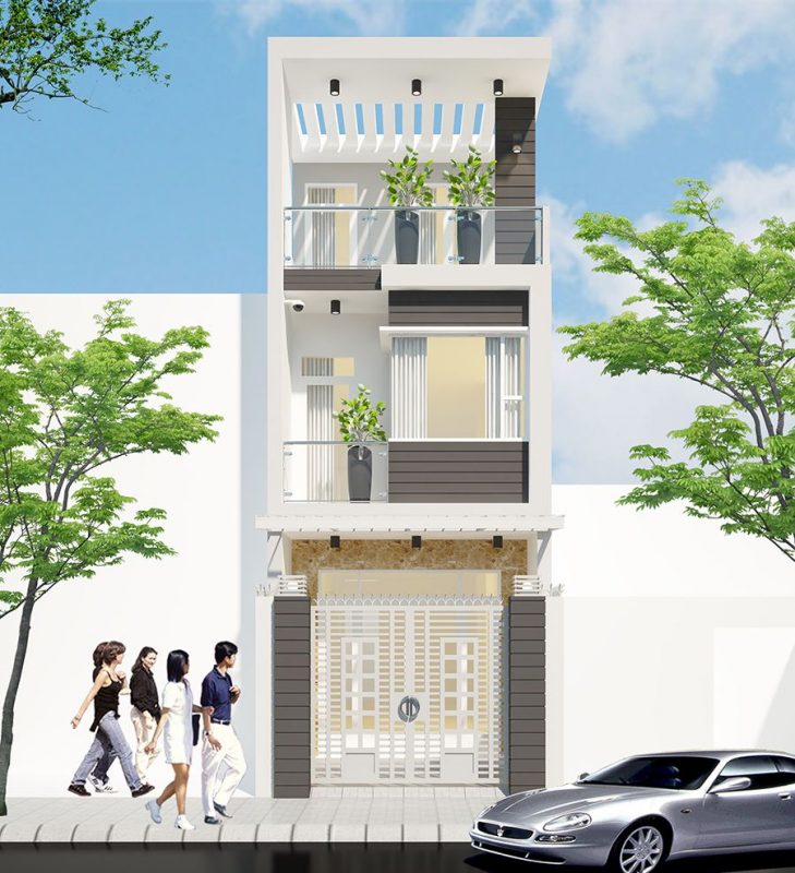 Tư vấn xây nhà 3 tầng đẹp 5m
