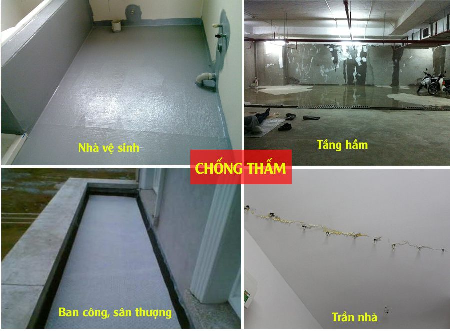 Các dịch vụ chống thấm dột tại quận Phú Nhuận - Nga Việt