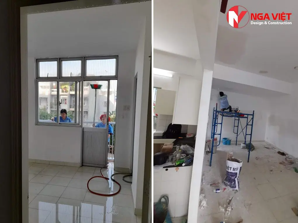 Hình ảnh cải tạo căn hộ chung cư