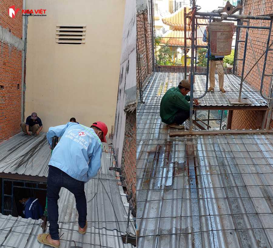Sửa chữa nhà 2 tầng mái tôn