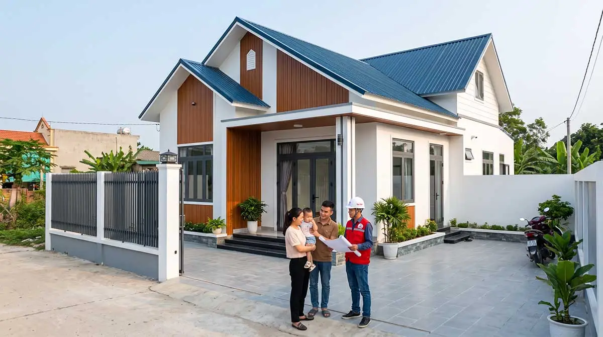 Bảng giá xây nhà cấp 4 trọn gói chìa khóa trao tay tại Xây Nhà Nga Việt.