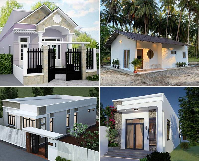 Mẫu xây nhà cấp 4 giá 70 triệu ở nông thôn