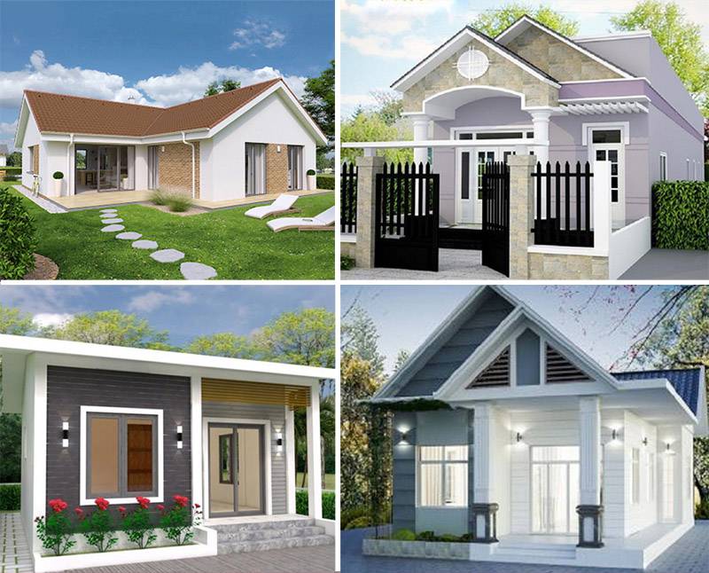 Mẫu xây nhà cấp 4 giá 70 triệu phong cách tối giản