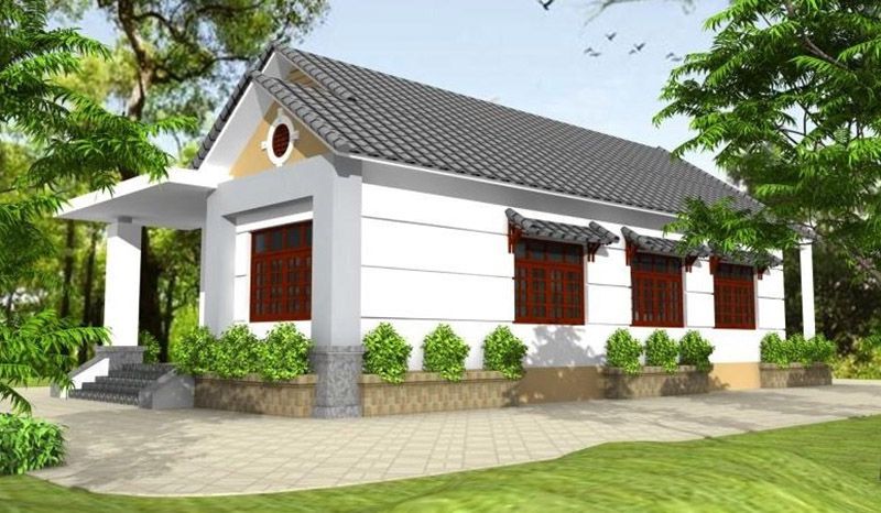 Mẫu xây nhà cấp 4 giá 70 triệu dạng nhà ống đẹp