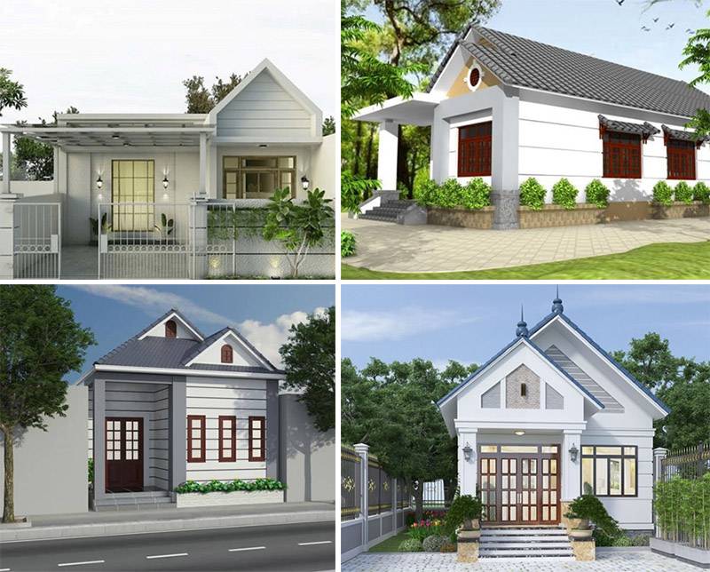 Mẫu nhà cấp 4 giá 70 triệu hình ống