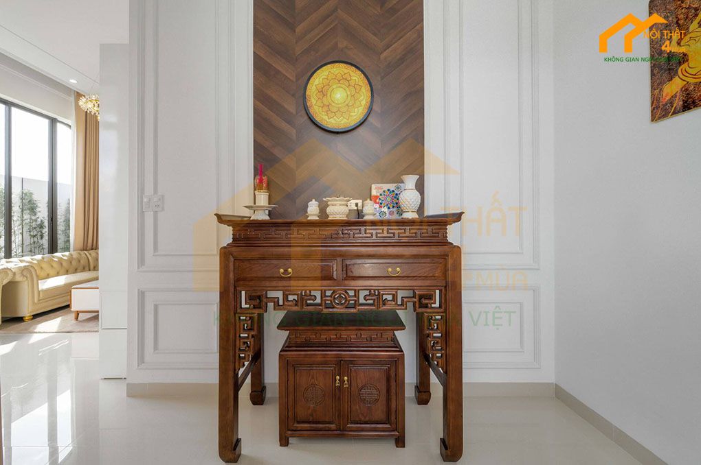 Mẫu xây nhà cấp 4 trọn gói có phòng thờ Mẫu xây nhà cấp 4 trọn gói có phòng thờ chuẩn phong thủy
