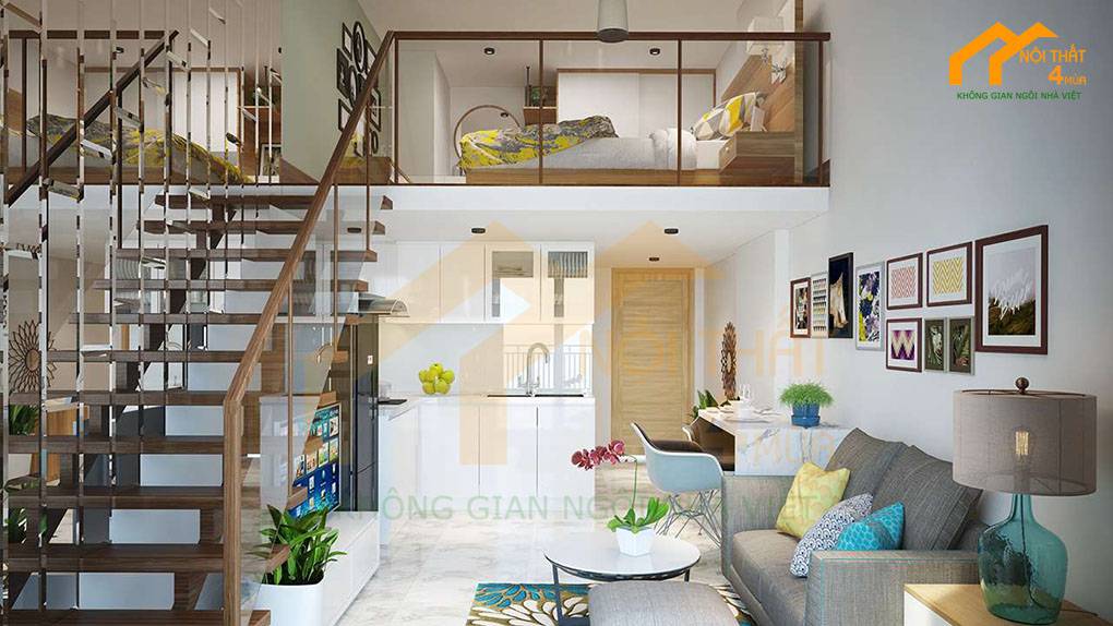 Mẫu xây nhà cấp 4 giá 70 triệu có gác lửng