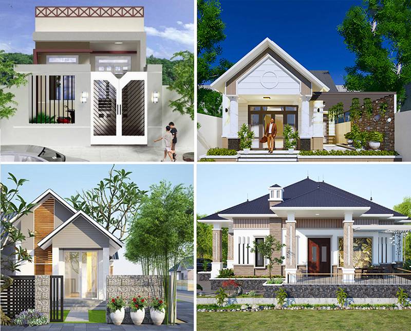 Mẫu xây nhà cấp 4 khoảng 150 triệu hiện đại Mẫu xây nhà cấp 4 khoảng 150 triệu hiện đại