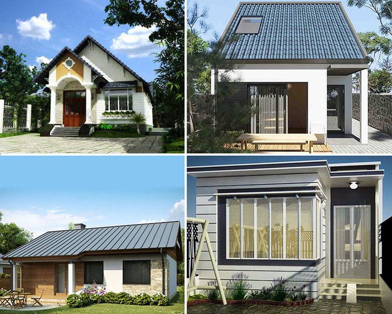 Mẫu xây nhà cấp 4 khoảng 150 triệu tông xám Mẫu xây nhà cấp 4 khoảng 150 triệu tông xám