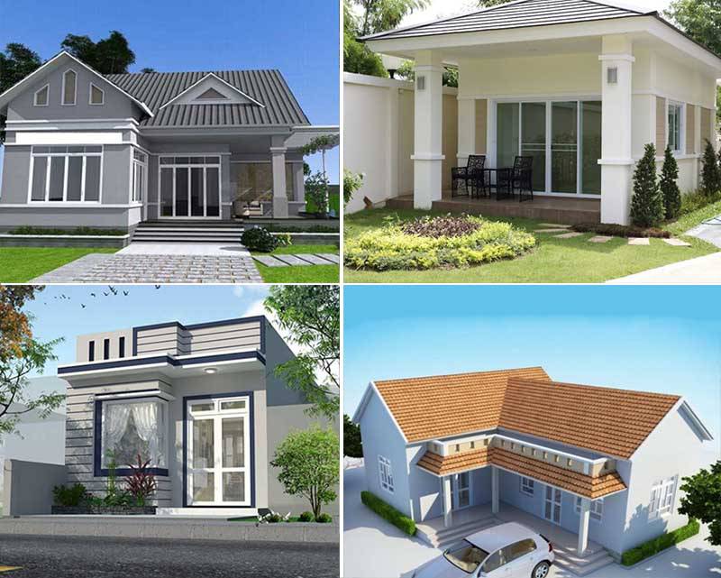 Mẫu xây nhà cấp 4 khoảng 150 triệu phong cách tối giản Mẫu xây nhà cấp 4 khoảng 150 triệu phong cách tối giản