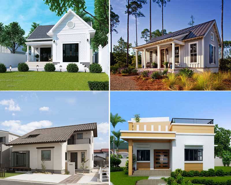 Mẫu xây nhà cấp 4 khoảng 150 triệu hiên rộng Mẫu xây nhà cấp 4 khoảng 150 triệu hiên rộng