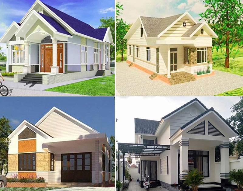 Mẫu xây nhà cấp 4 khoảng 150 triệu mái Thái Mẫu xây nhà cấp 4 khoảng 150 triệu mái Thái