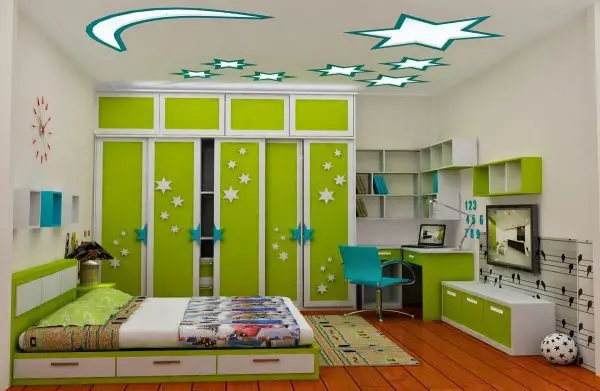 Trần thạch cao có hình ngôi sao đẹp