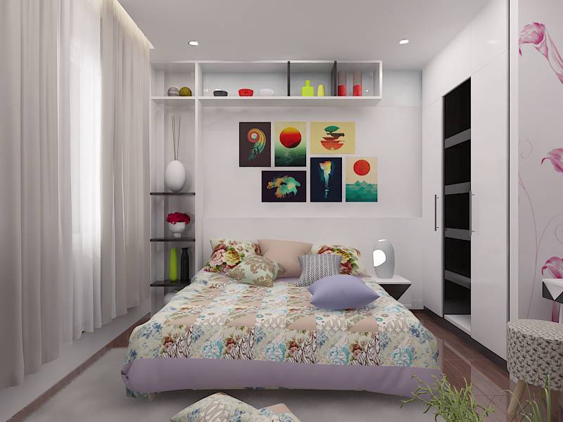 Mẫu trần thạch cao phòng ngủ 10m2 dành cho nhà ống Mẫu trần thạch cao phòng ngủ 10m2 dành cho nhà ống