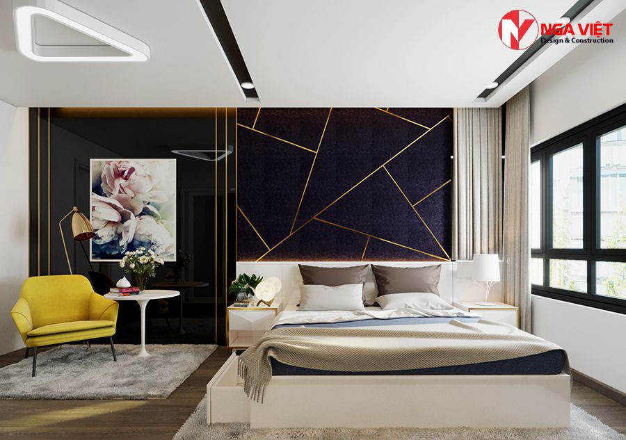 Mẫu trần thạch cao phòng ngủ 10m2 dành cho chung cư Mẫu trần thạch cao phòng ngủ 10m2 dành cho chung cư