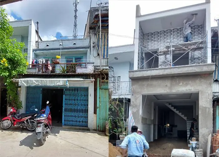 Cải tạo nhà 2 tầng tại tân bình