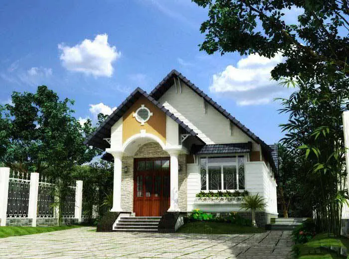 Mẫu nhà cấp 4 mái thái đẹp Mẫu nhà cấp 4 mái thái đẹp