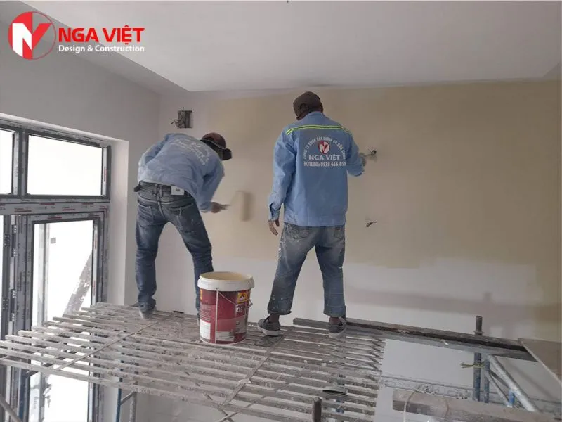 Dịch vụ thi công sơn nước tại Xây Nhà Nga Việt