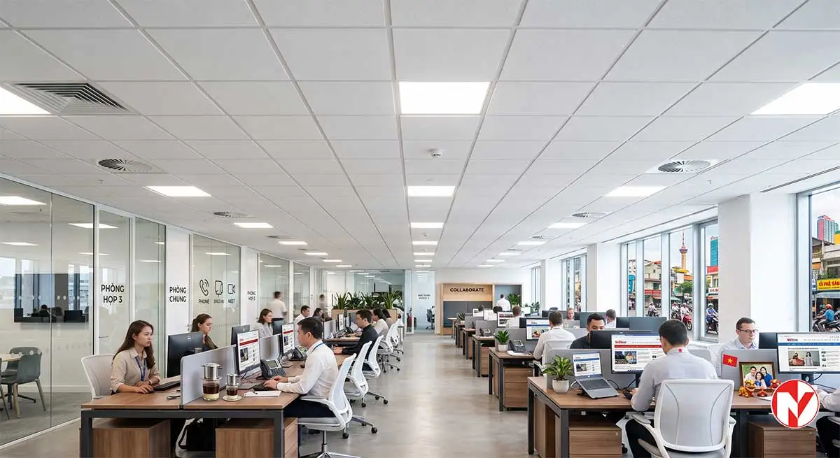 Báo giá trần thạch cao thả 60x60 cập nhật mới nhất