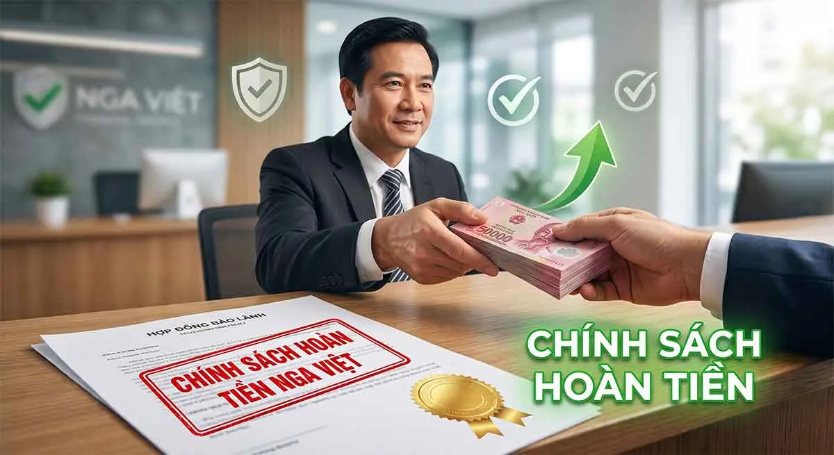 Chính sách hoàn tiền và cam kết bảo hành dịch vụ Xây Nhà Nga Việt