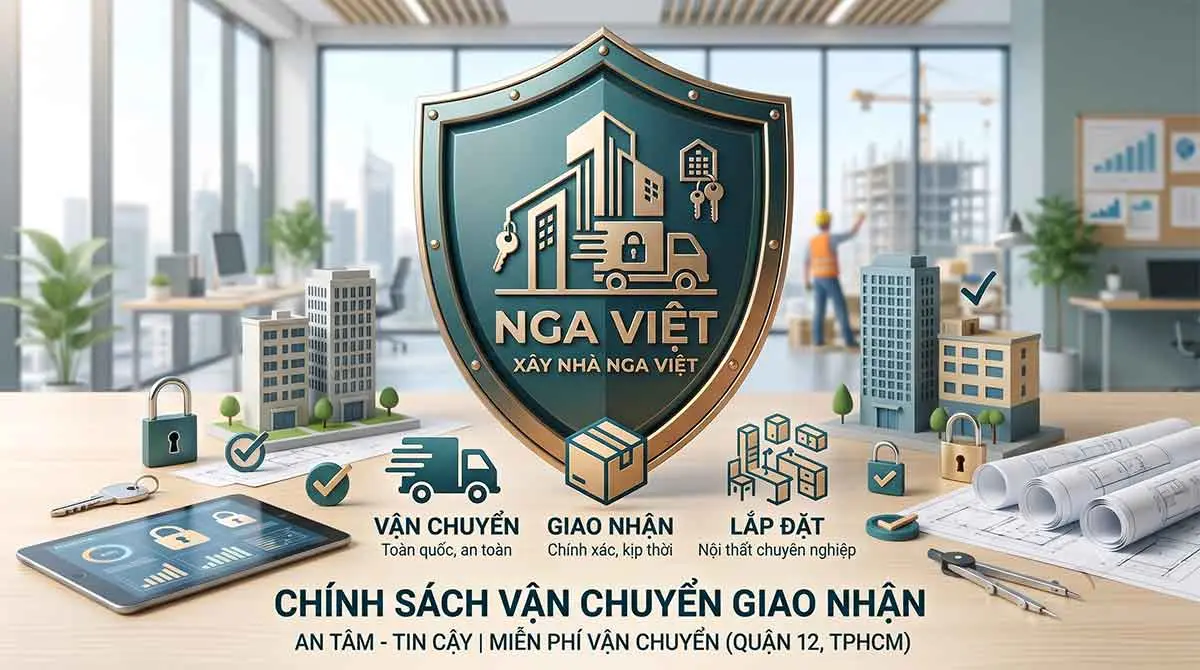 Chính sách vận chuyển giao nhận lắp đặt hàng tại Xây Nhà Nga Việt
