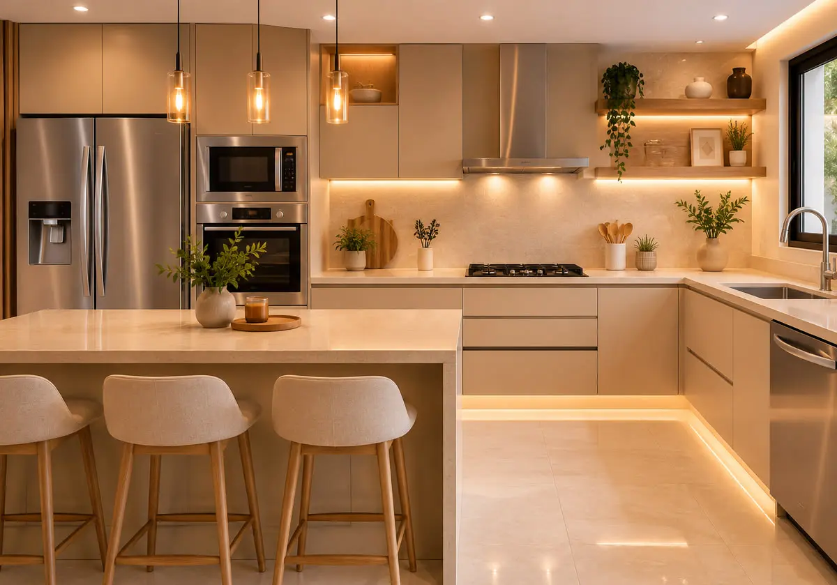 Sơ đồ bố trí hướng bếp hợp phong thủy Hỏa sinh Thổ