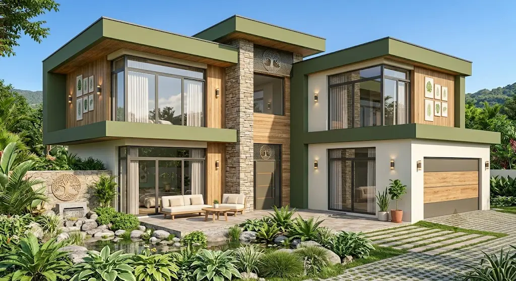 Màu sơn ngoại thất đẹp cho người mệnh mộc