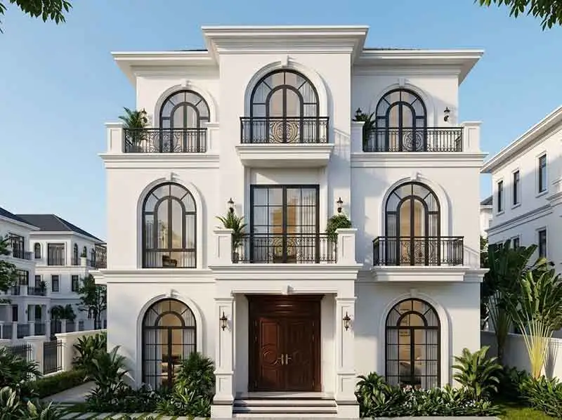 Biệt thự phố tân cổ điển xây dựng trọn gói tại Quận 7 TP.HCM Biệt thự phố tân cổ điển xây dựng trọn gói tại Quận 7 TP.HCM